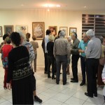 Convidados na abertura da mostra "Amizarte".