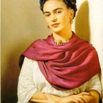 "Frida Kahlo com xale vermelho" 1939 Impressão carbro de Nickolas Muracy.