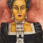 "Autoretrato" 1946 Óleo S/tela de Marà Izquierdo.